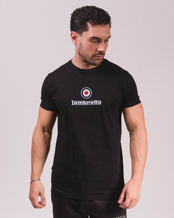 Lambretta Brand Logo Tee Black