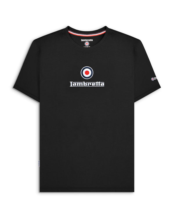 lambretta Brand Logo Tee Black