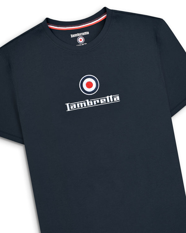 Lambretta Brand Logo Tee Navy