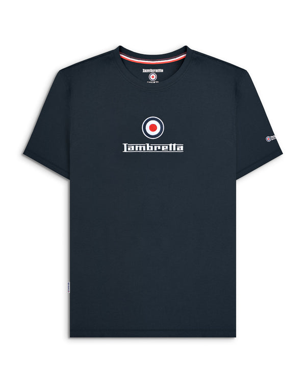 lambretta Brand Logo Tee Navy
