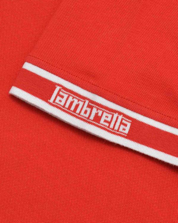 Lambretta Branded Sleeve Polo Red