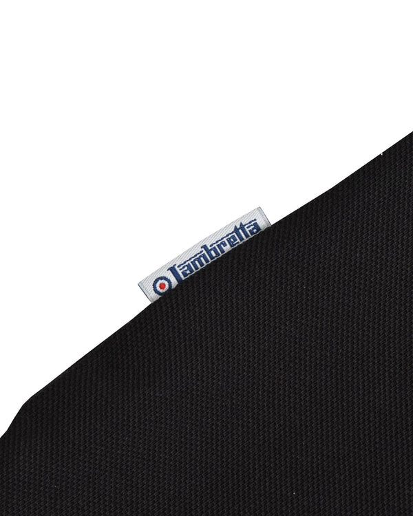 Lambretta Checker Collar Polo Black
