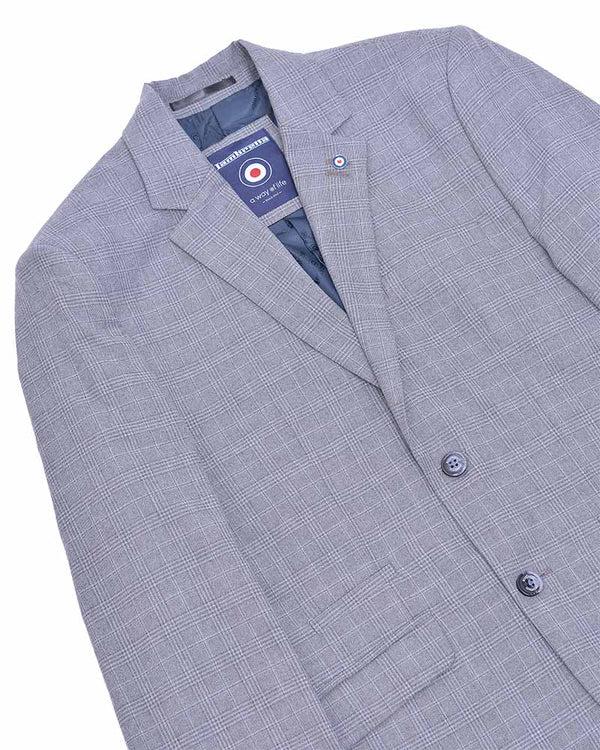 Lambretta Dawson Grey Self Check Blazer Grey