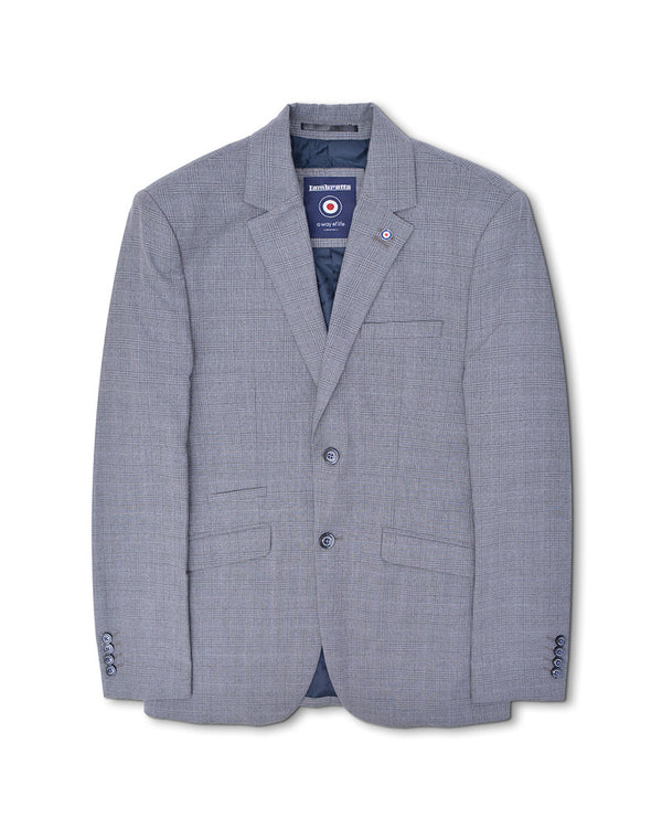 lambretta Dawson Grey Self Check Blazer Grey