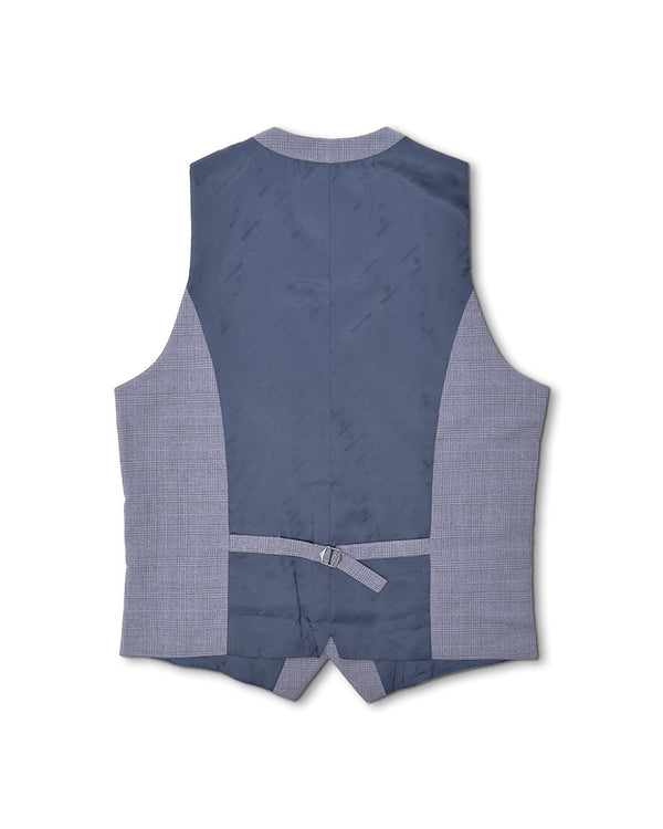 Lambretta Dawson Grey Self Check Waistcoat Grey