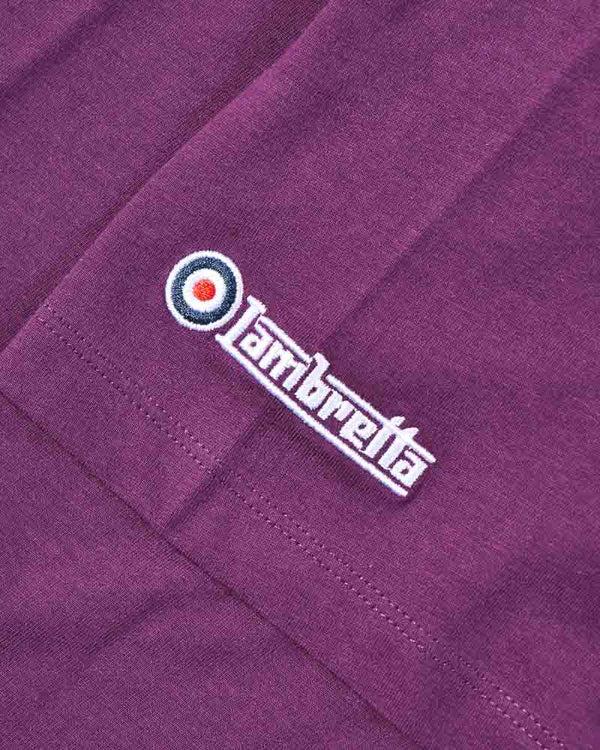 Lambretta Fade Racing Stripe Tee Winter Bloom