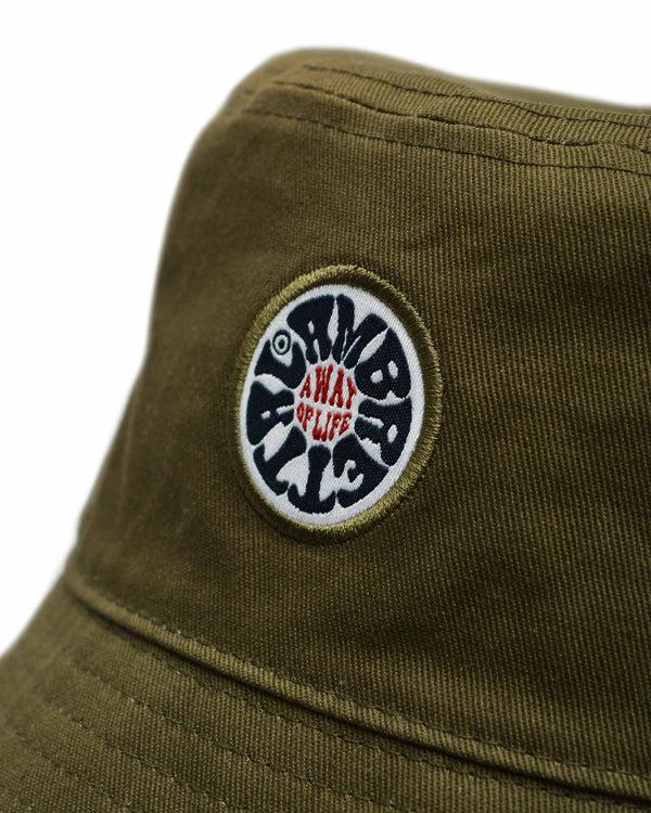 Lambretta Festival Bucket Hat Khaki
