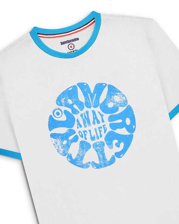 Lambretta Festival Ringer Tee White