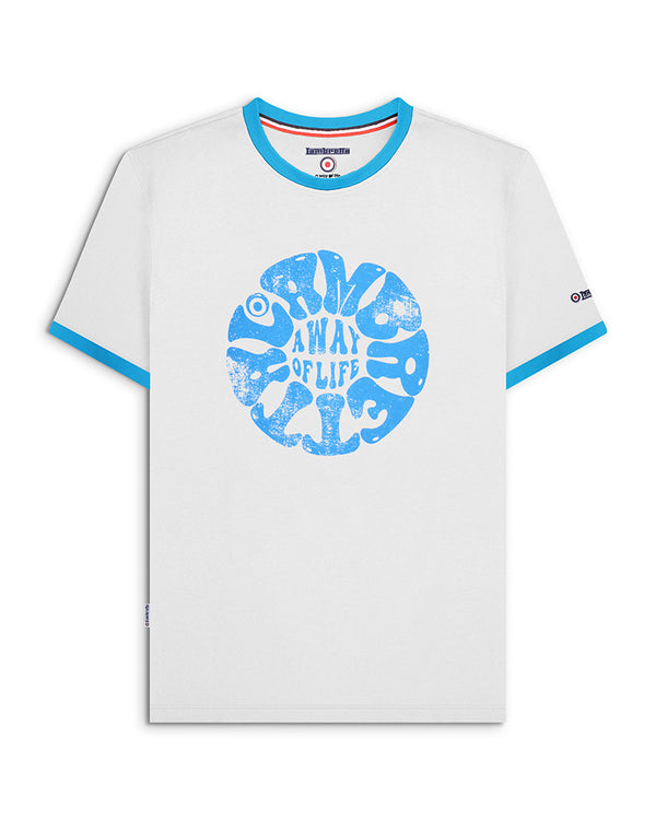 lambretta Festival Ringer Tee White