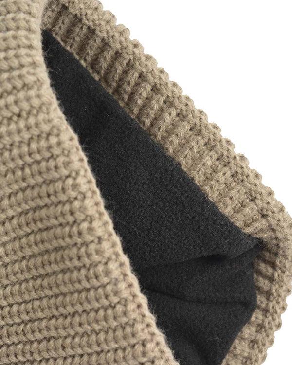 Lambretta Fleece Lined Beanie Stone