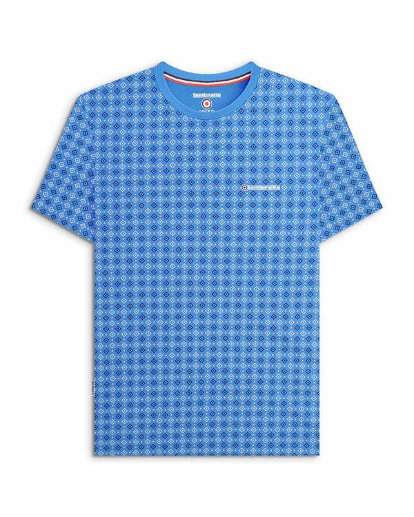 lambretta Geo AOP Tee Vallarta Blue