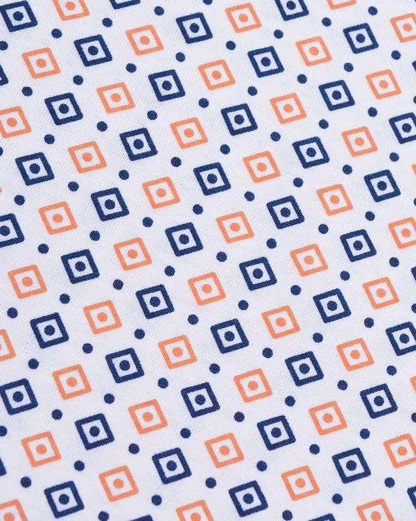 Lambretta Geo AOP Tee White