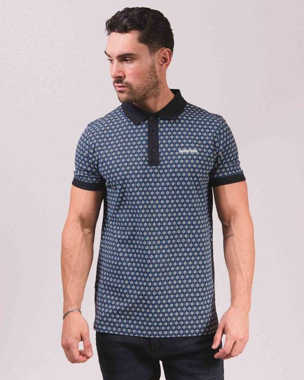 Lambretta Geo Roundel Polo Navy/Silver