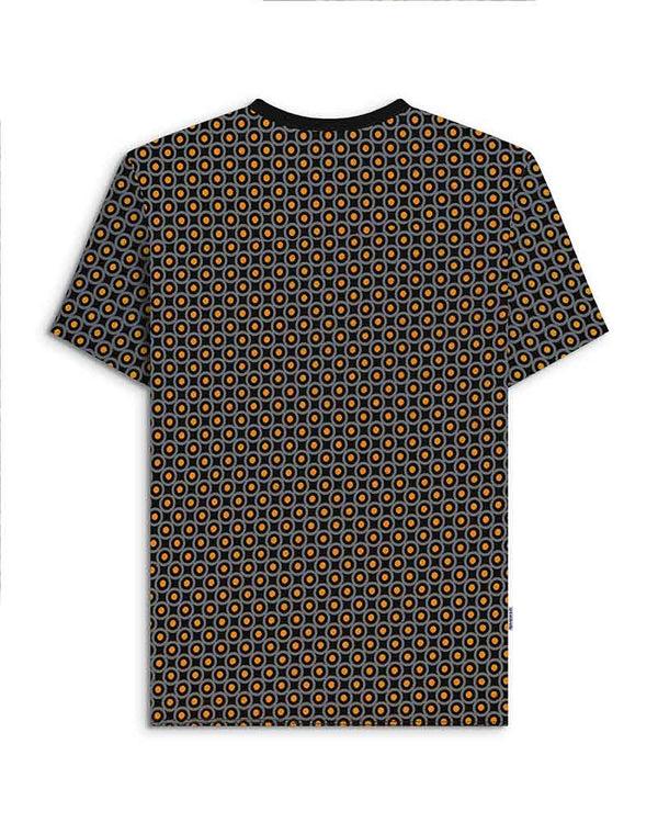 Lambretta Geo Target AOP Tee Black/Gold
