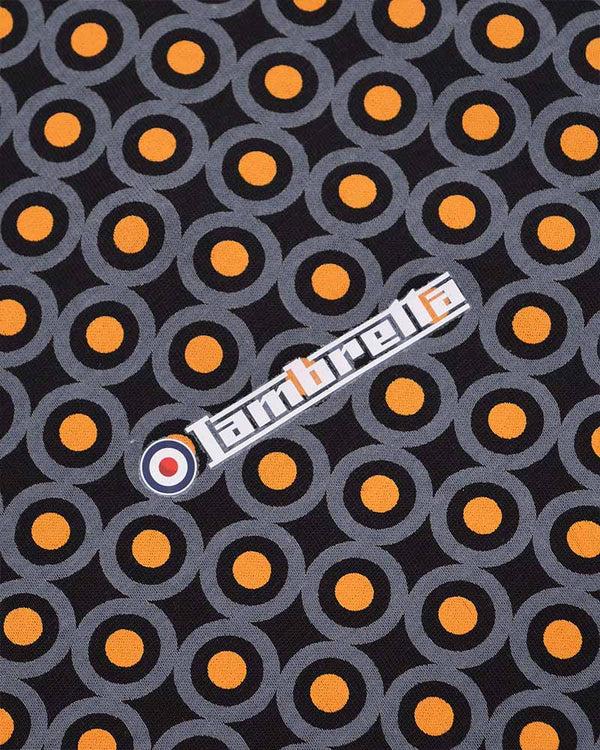 Lambretta Geo Target AOP Tee Black/Gold