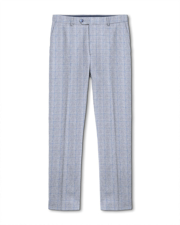 lambretta George POW Check Trouser Grey