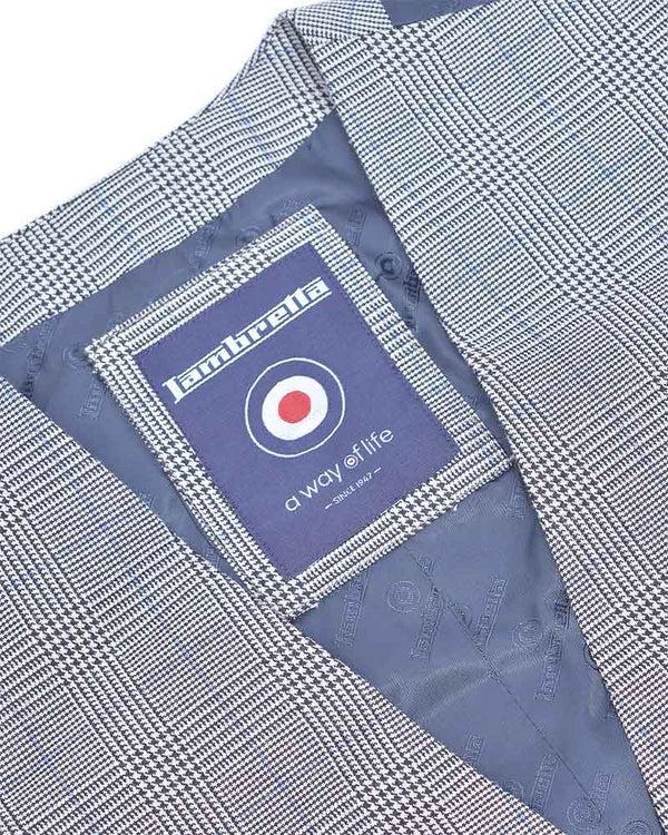 Lambretta George POW Check Waistcoat Grey