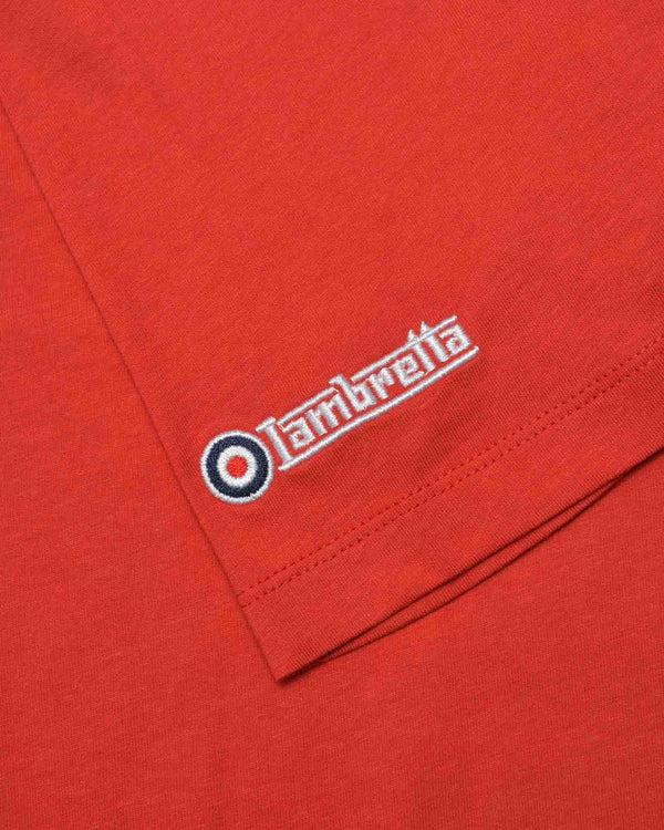 Lambretta Helmet Tee Red