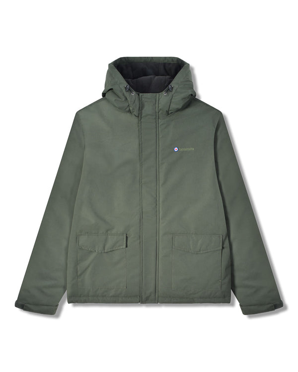 lambretta Hooded Padded Jacket Khaki