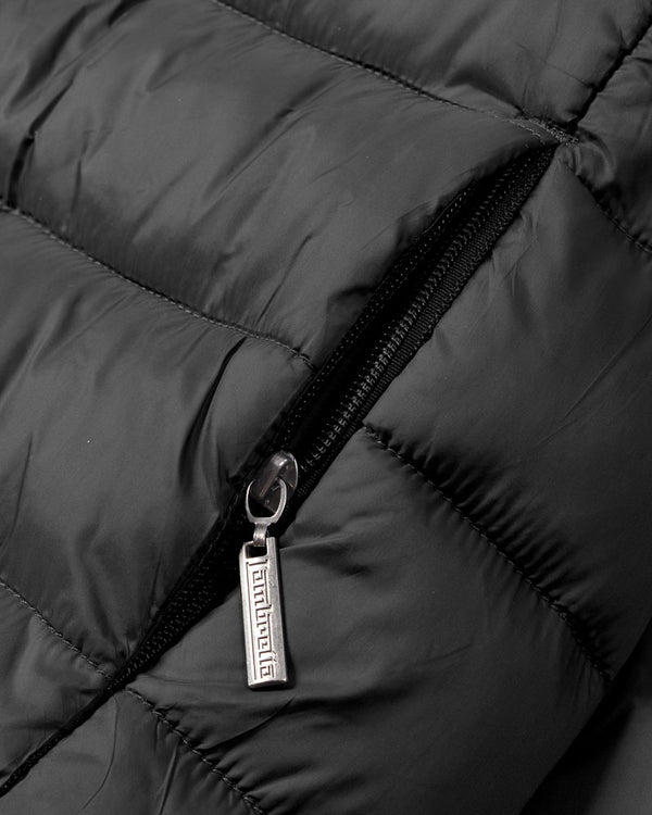Lambretta Hooded Puffer Jacket Black