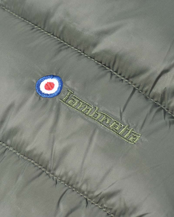 Lambretta Hooded Puffer Jacket Khaki