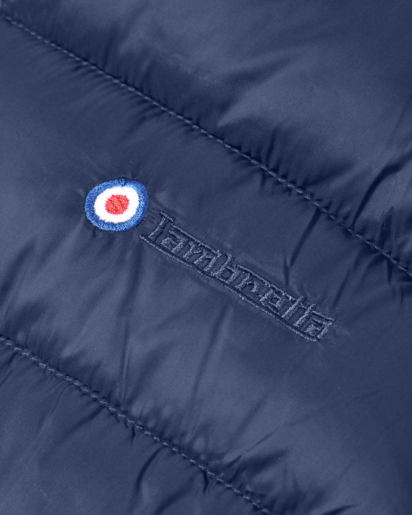 Lambretta Hooded Puffer Jacket Navy