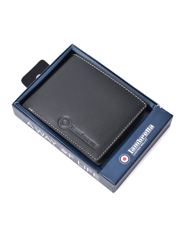 lambretta Leather Wallet Black