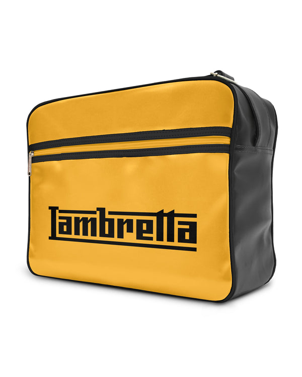 Lambretta Logo Flight Bag Black/Mustard