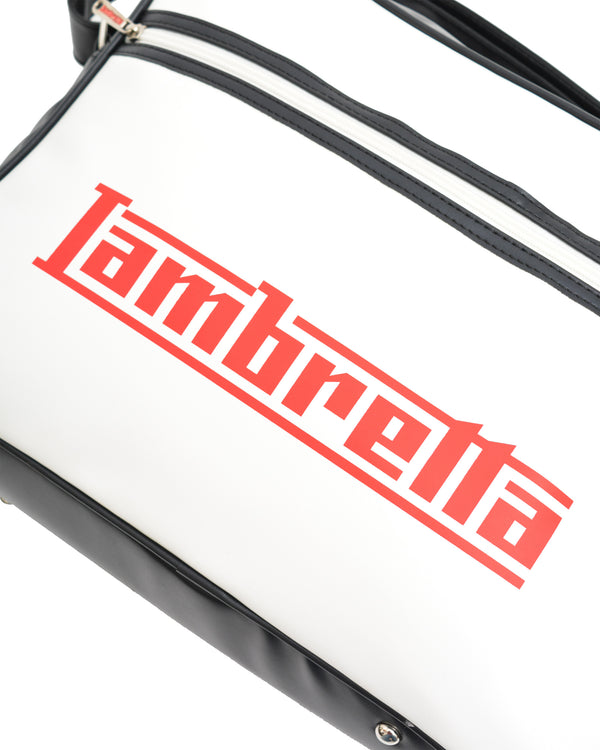 Lambretta Logo Flight Bag Black/White
