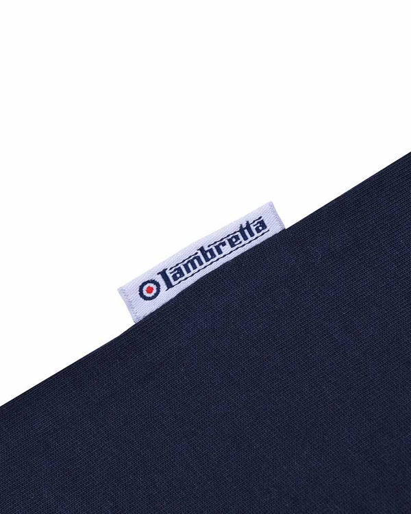 Lambretta Logo Ringer Tee Navy