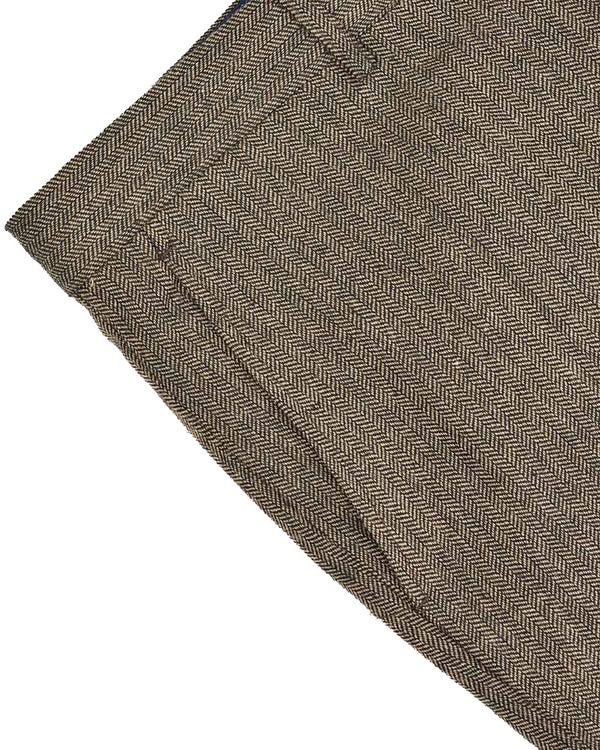 Lambretta Morgan Herringbone Trouser Brown