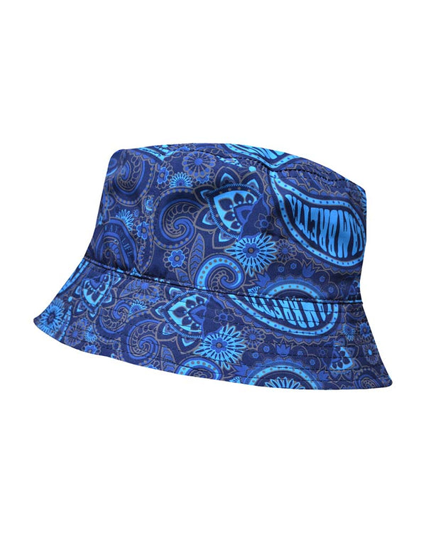 Lambretta Paisley Brand Bucket Hat Navy/Khaki