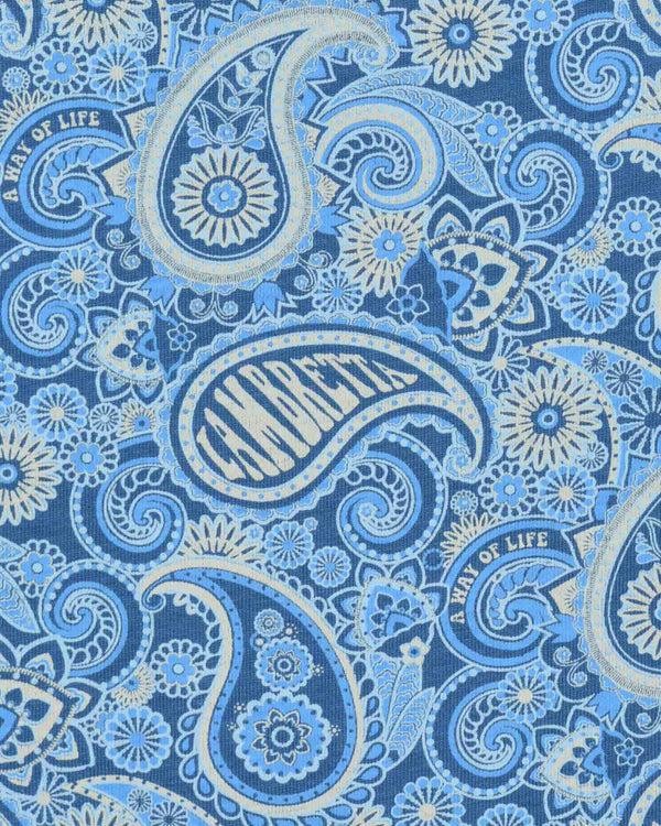 Lambretta Paisley Brand Polo Dark Blue/Wood Ash