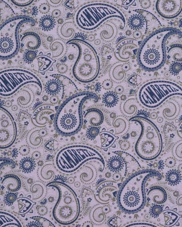 Lambretta Paisley Brand Tee Dusk/Grey