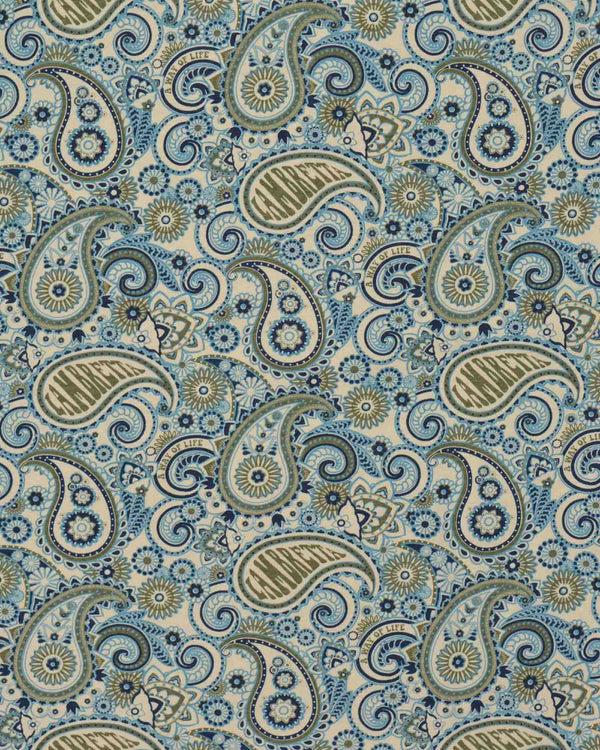 Lambretta Paisley Brand Tee Wood Ash/Khaki