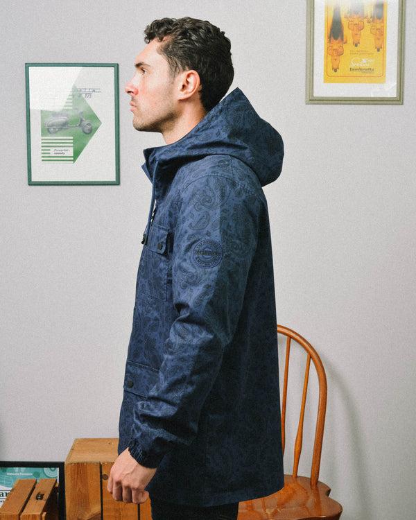 Lambretta Paisley Field Jacket Navy