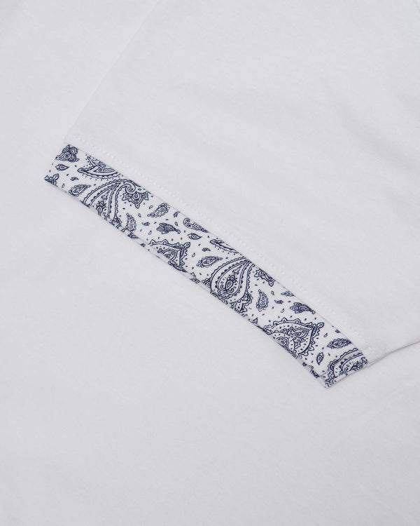 Lambretta Paisley Target Tee White