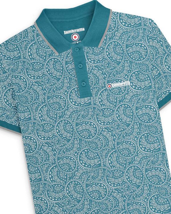 Lambretta Paisley Tonal Polo Gulf Coast