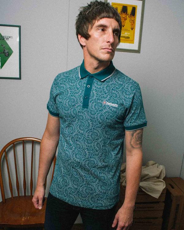 Lambretta Paisley Tonal Polo Gulf Coast