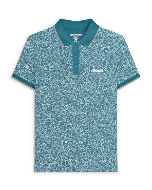 lambretta Paisley Tonal Polo Gulf Coast