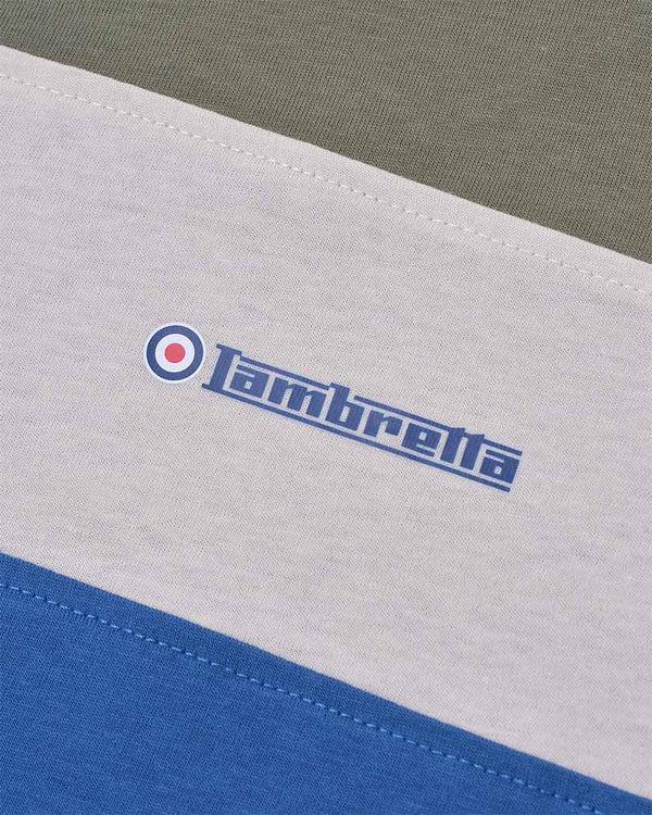 Lambretta Panelled Tee Khaki