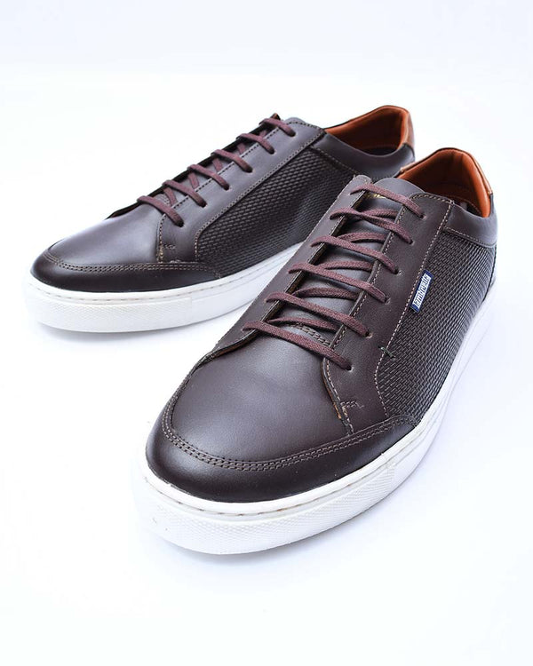 lambretta Percy Leather Lace Up Brown