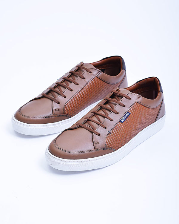 Lambretta Percy Leather Lace Up Tan