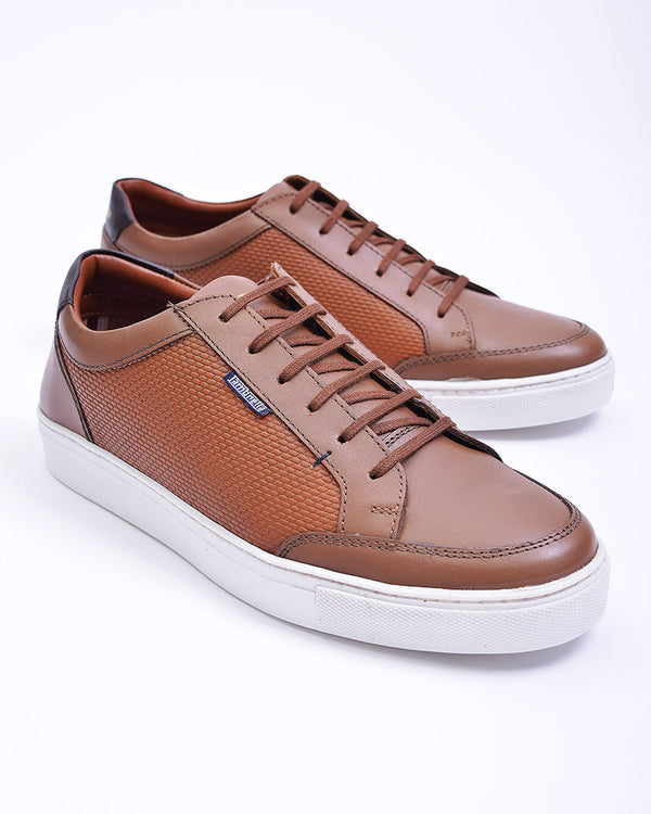 Lambretta Percy Leather Lace Up Tan
