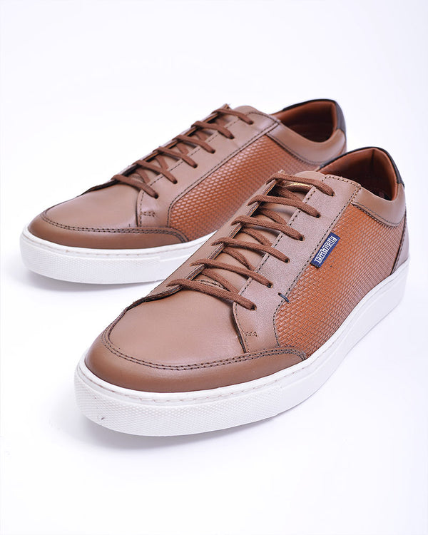 lambretta Percy Leather Lace Up Tan