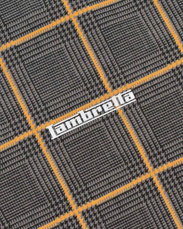 Lambretta POW Check Polo Steel Grey