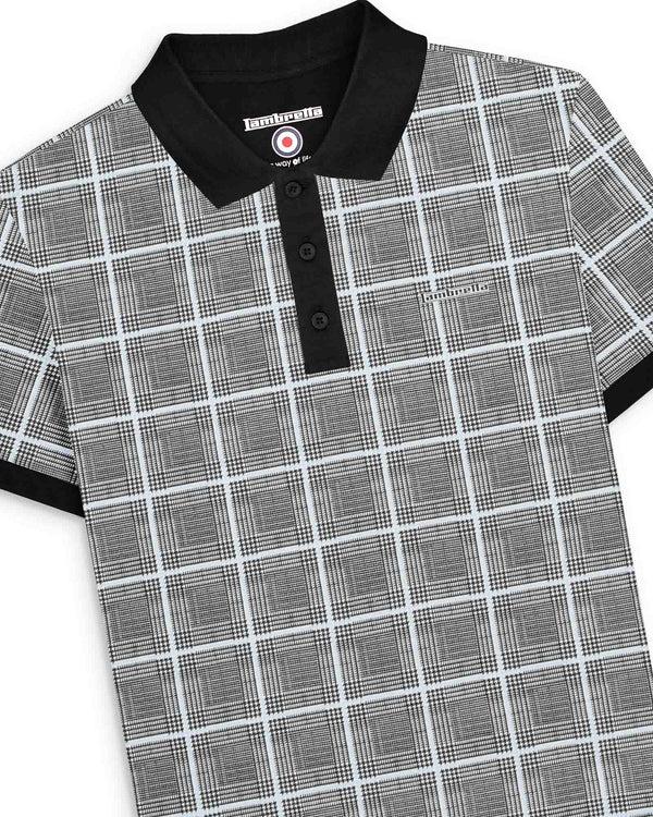 Lambretta POW Check Polo White