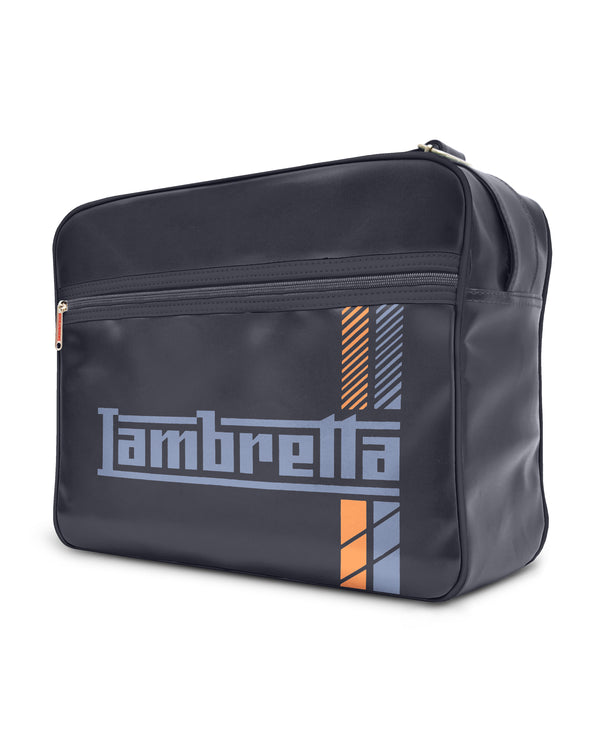 Lambretta Racing Stripe Flight Bag Black