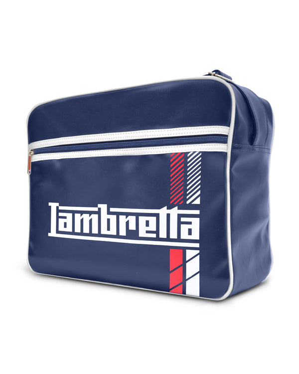 Lambretta Racing Stripe Flight Bag Navy