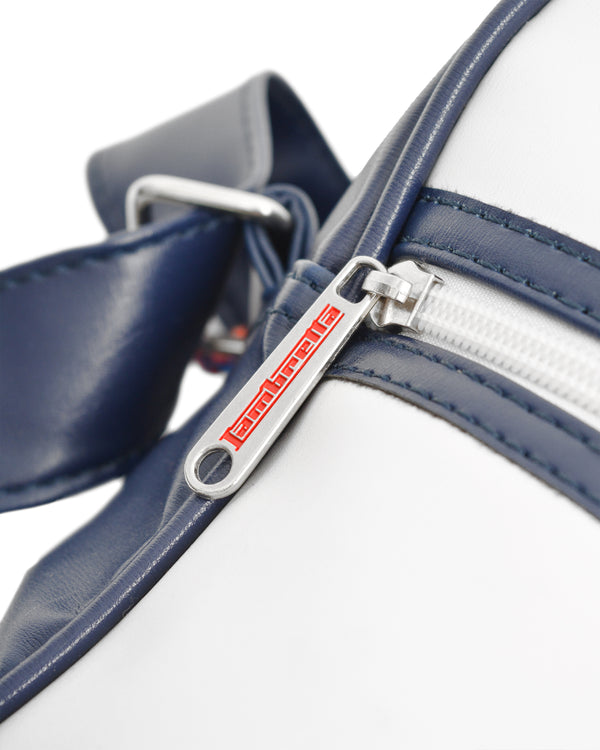 Lambretta Racing Stripe Flight Bag White/Navy